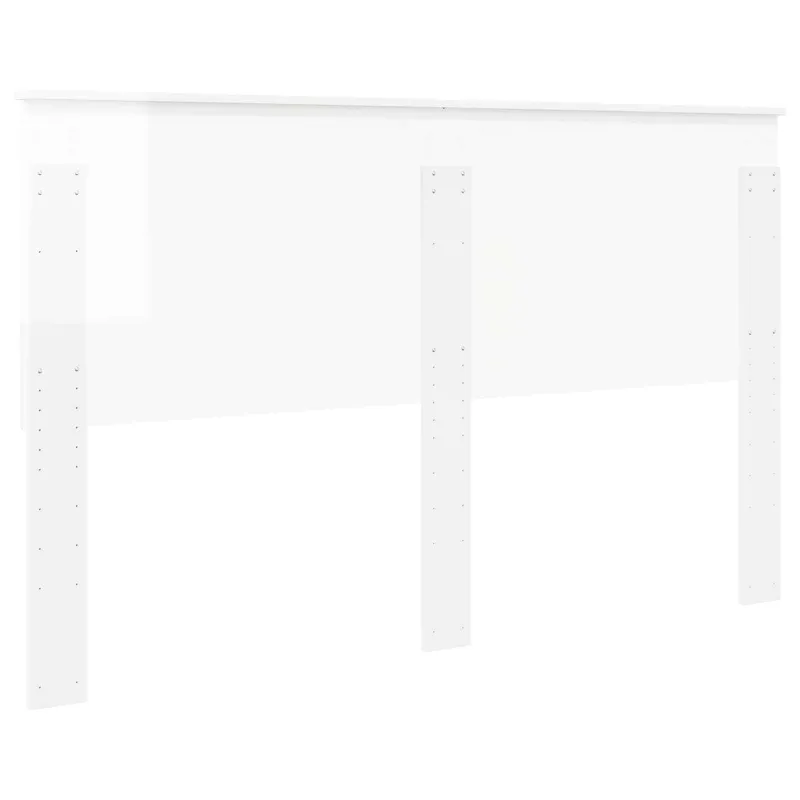 Galvūgalis su galvūgalio Blizgus baltas 160 cm Apdirbta mediena