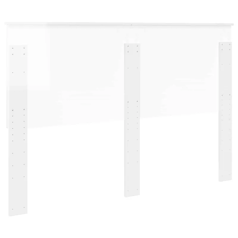 Galvūgalis su galvūgalio Blizgus baltas 150 cm Apdirbta mediena