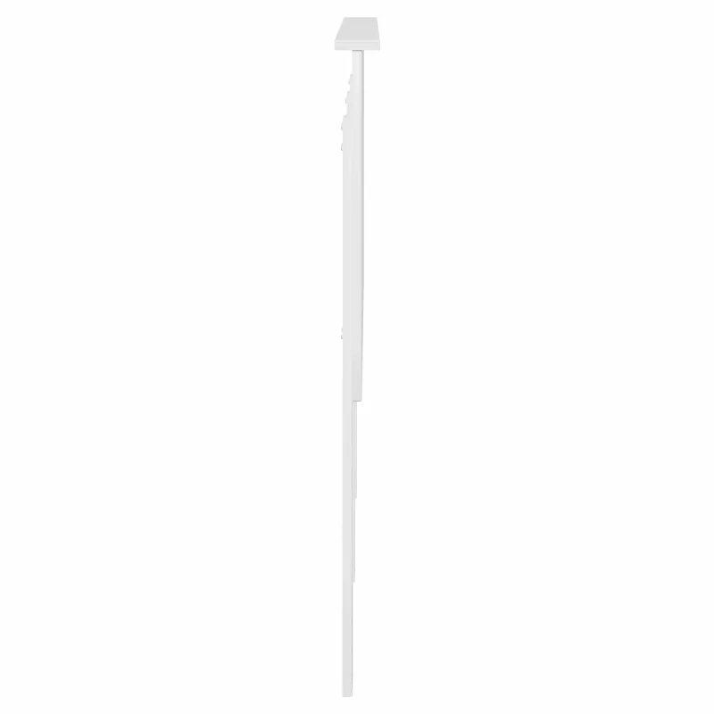 Galvūgalis su galvūgalio Blizgus baltas 140 cm Apdirbta mediena