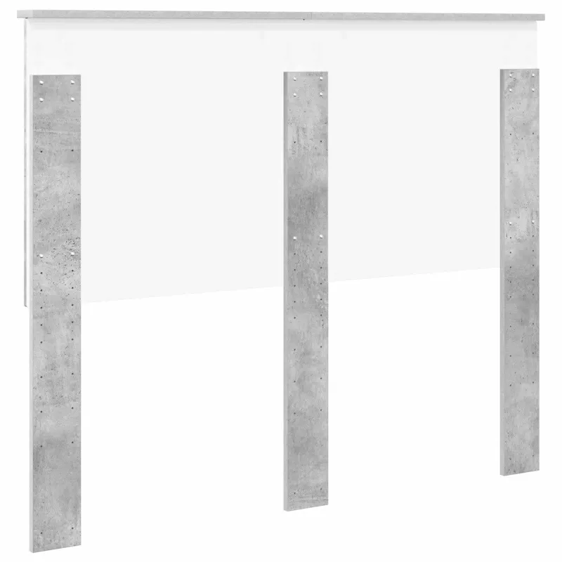 Galvūgalis su galvūgalio Betono pilka 120 cm Apdirbta mediena