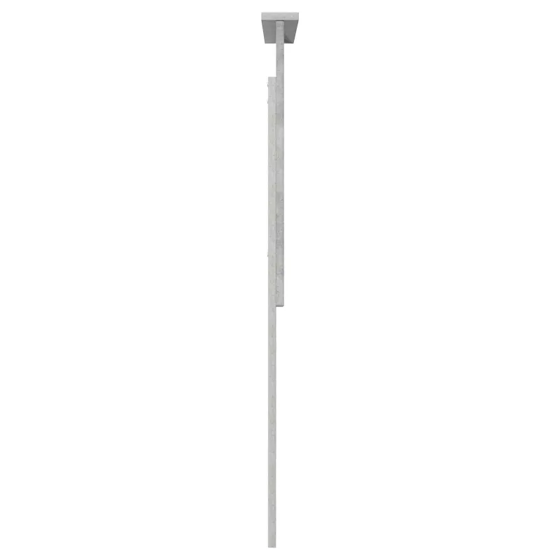Galvūgalis su galvūgalio Betono pilka 100 cm Apdirbta mediena