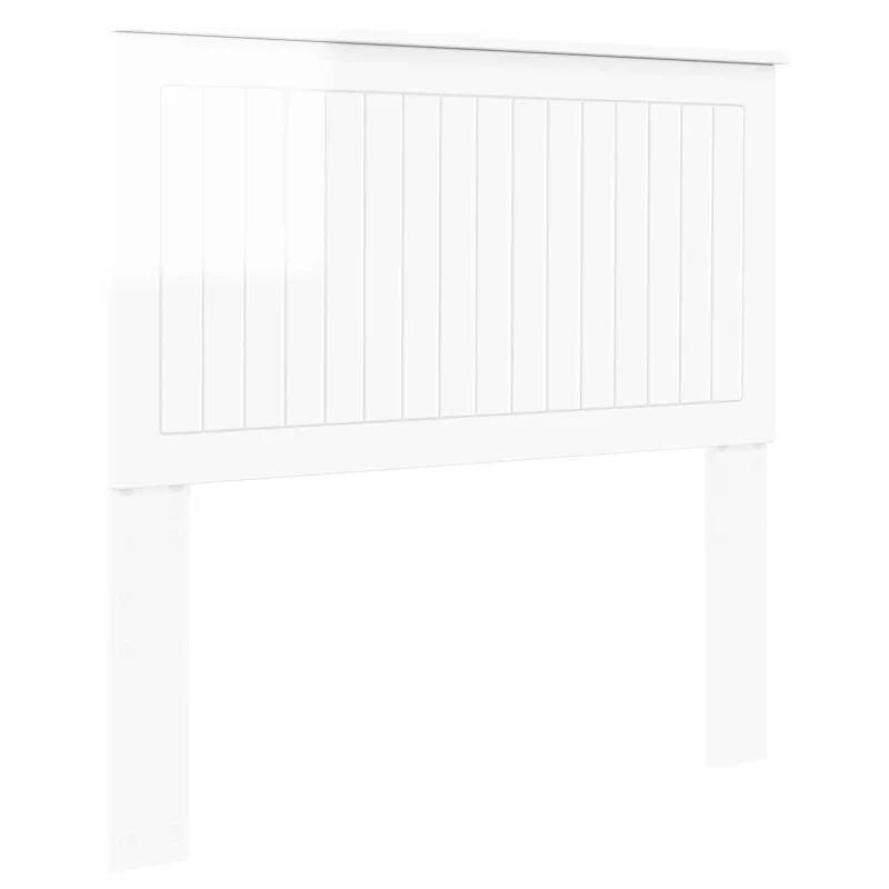 Galvūgalis su galvūgalio Blizgus baltas 100 cm Apdirbta mediena