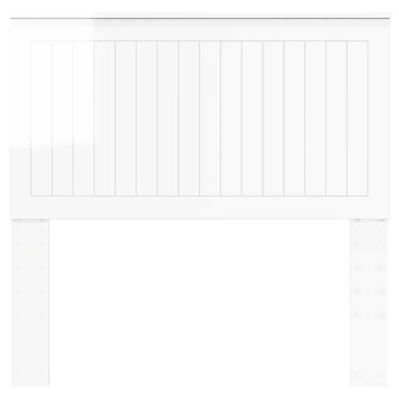 Galvūgalis su galvūgalio Blizgus baltas 100 cm Apdirbta mediena