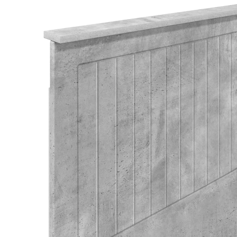Galvūgalis su galvūgalio Betono pilka 90 cm Apdirbta mediena