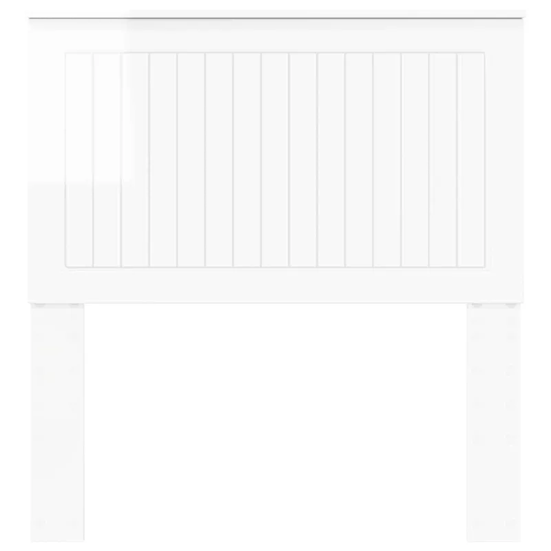 Galvūgalis su galvūgalio Blizgus baltas 90 cm Apdirbta mediena