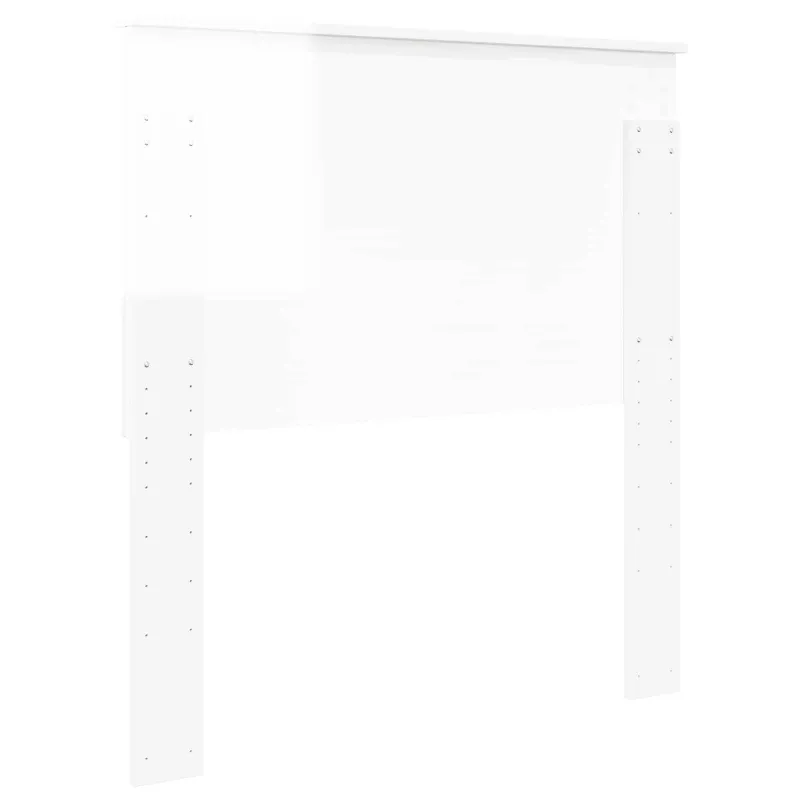 Galvūgalis su galvūgalio Blizgus baltas 90 cm Apdirbta mediena