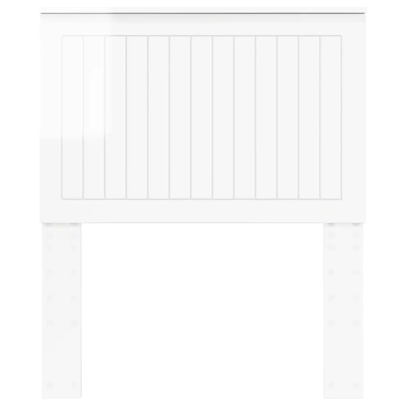 Galvūgalis su galvūgalio Blizgus baltas 80 cm Apdirbta mediena