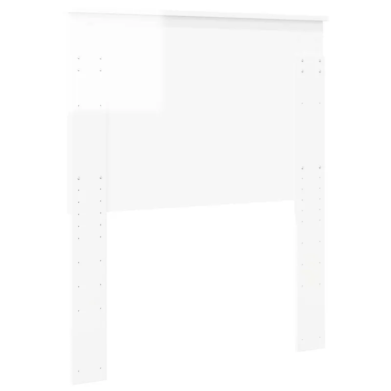 Galvūgalis su galvūgalio Blizgus baltas 80 cm Apdirbta mediena