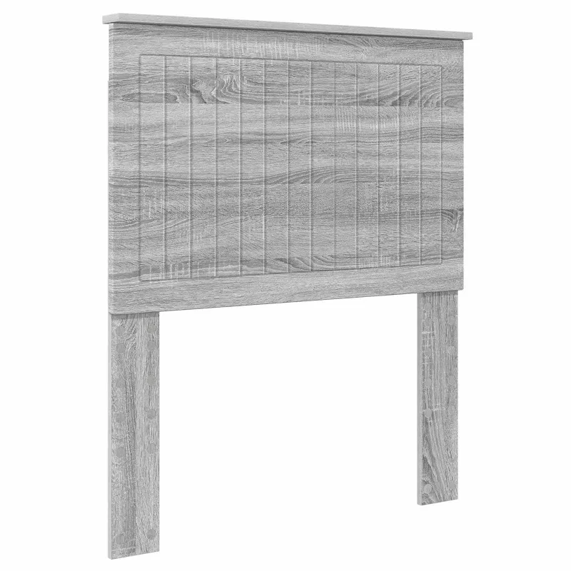 Galvūgalis su galvūgalio Pilkas Sonoma 80 cm Apdirbta mediena