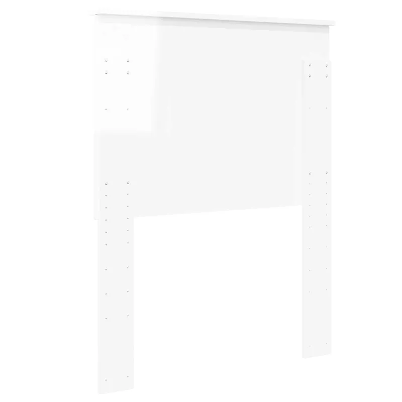 Galvūgalis su galvūgalio Blizgus baltas 75 cm Apdirbta mediena