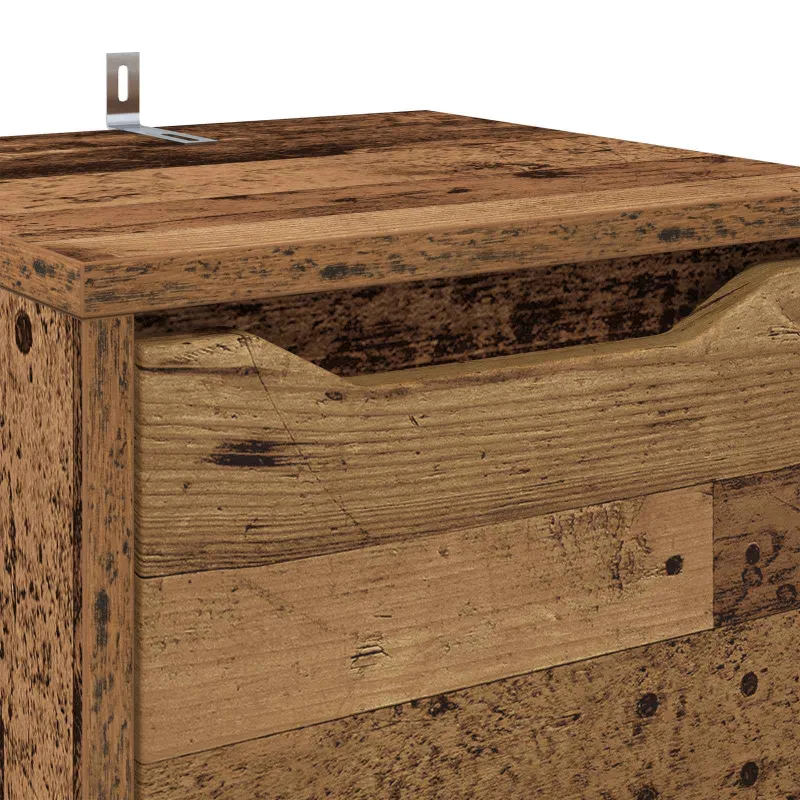 Vonios spintelė su stalčių Senovinis medis 30,5 x 30 x 101 cm
