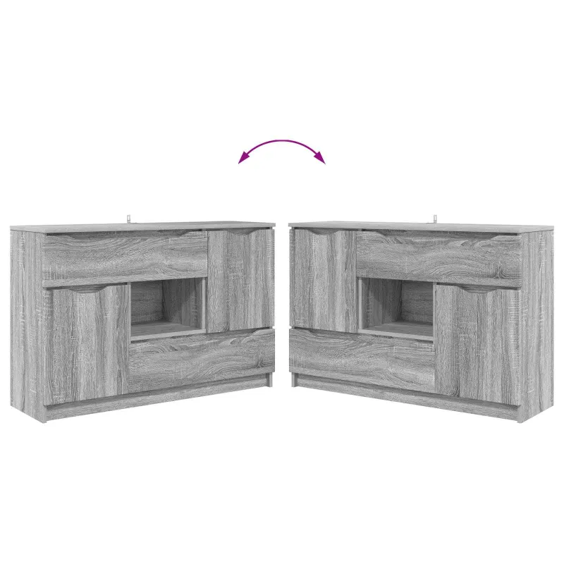 Kabalas Pilkas Sonoma 100 x 30 x 65,6 Apdirbta mediena