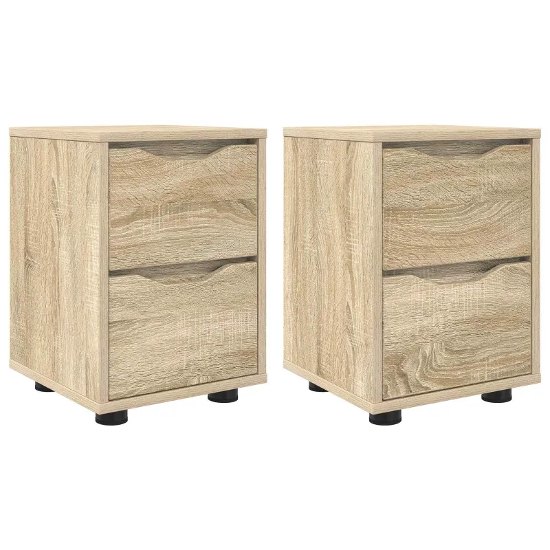 Naktiniai staliukai 2 pcs Sonoma ąžuolas 30,5 x 30 x 43 cm