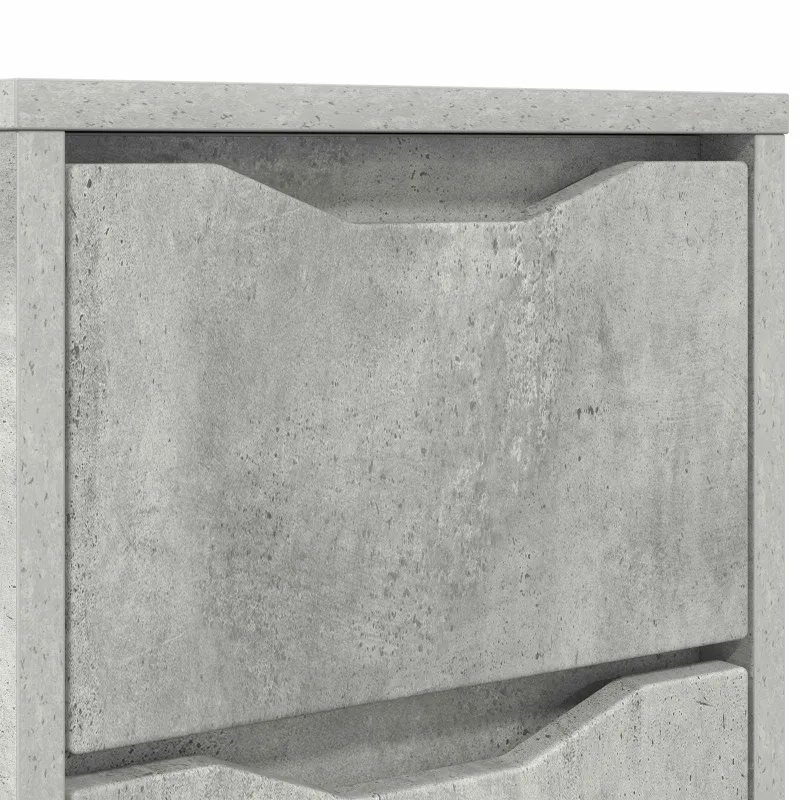 Naktinis staliukas su stalčių Betono pilka 30,5 x 30 x 43 cm