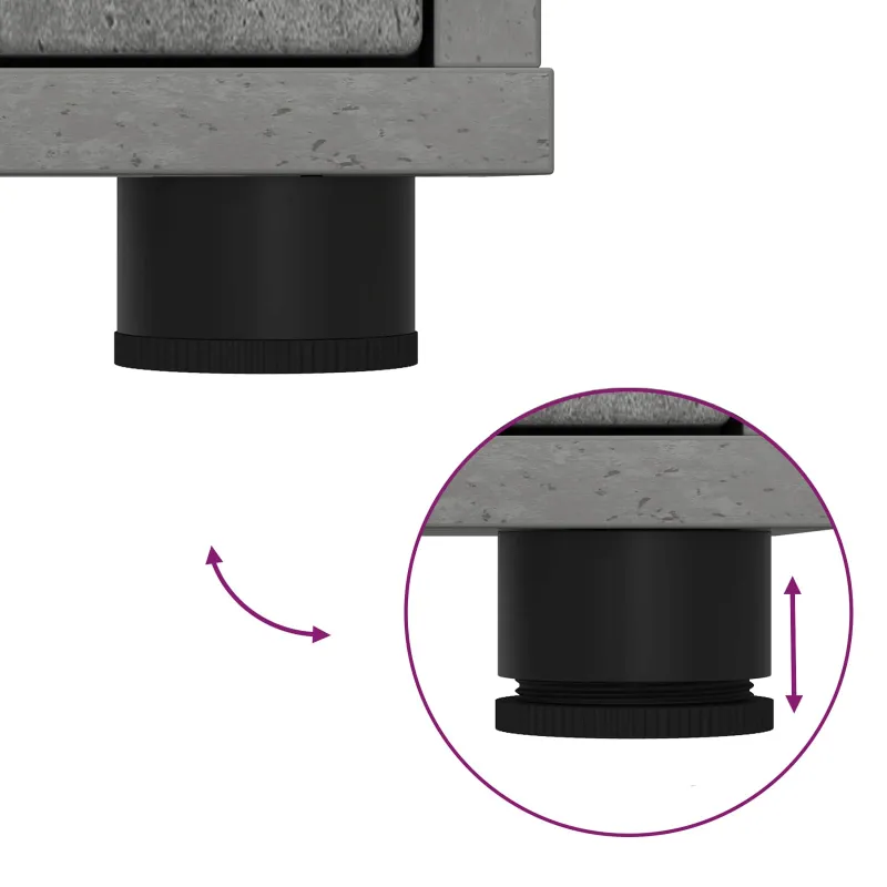 Oppbevaringsskap Betono pilka 60 x 48 x 81 cm Apdirbta mediena