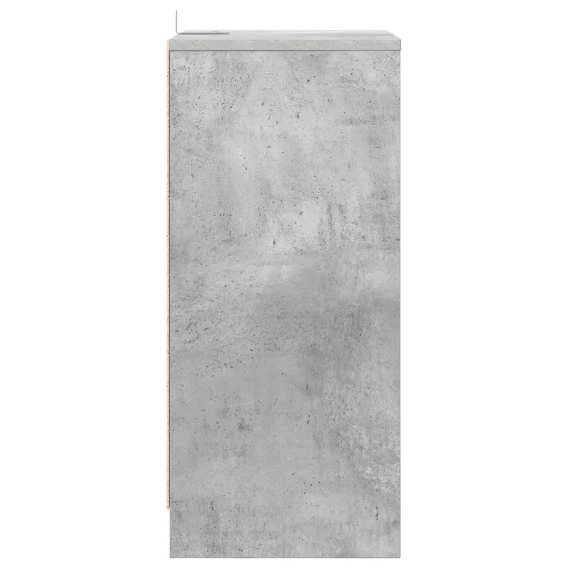 Naktinis staliukas su stalčių Betono pilka 40 x 30 x 467 cm