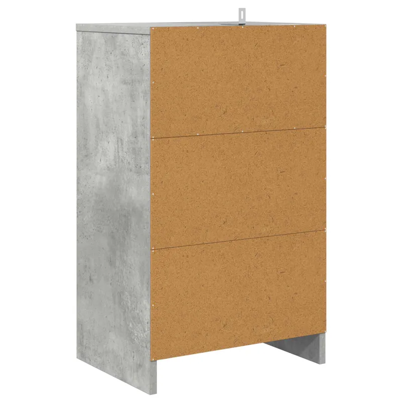 Naktiniai staliukai 2 pcs Betono pilka 40 x 30 x 467 cm