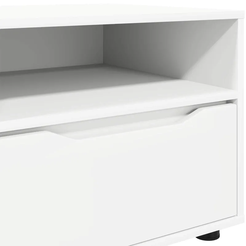Televizoriaus spintelė Balta 100 x 48 x 43 cm Apdirbta mediena