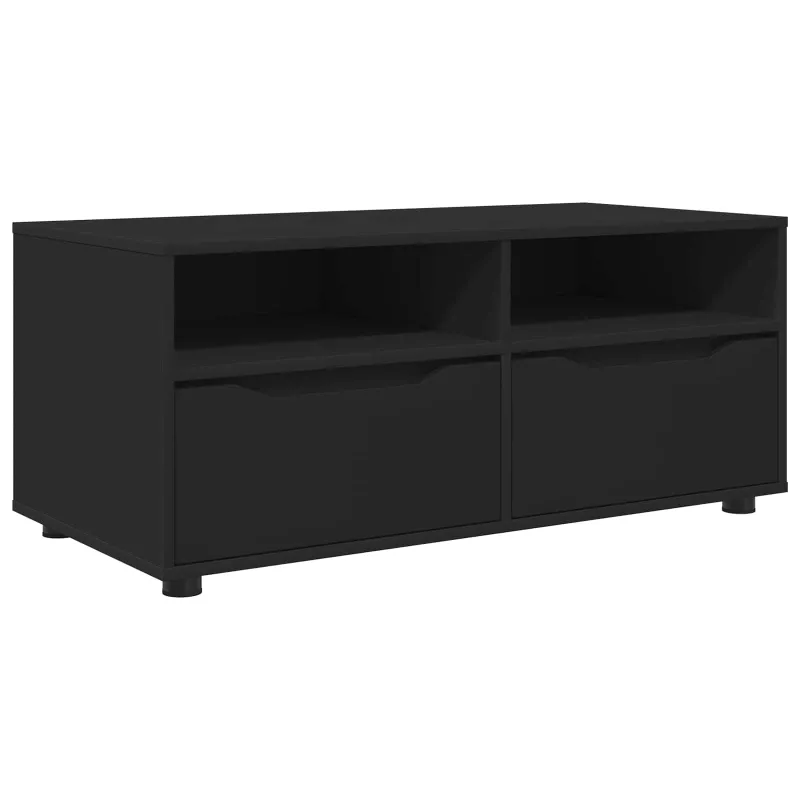 Televizoriaus spintelė Juoda 100 x 48 x 43 cm Apdirbta mediena