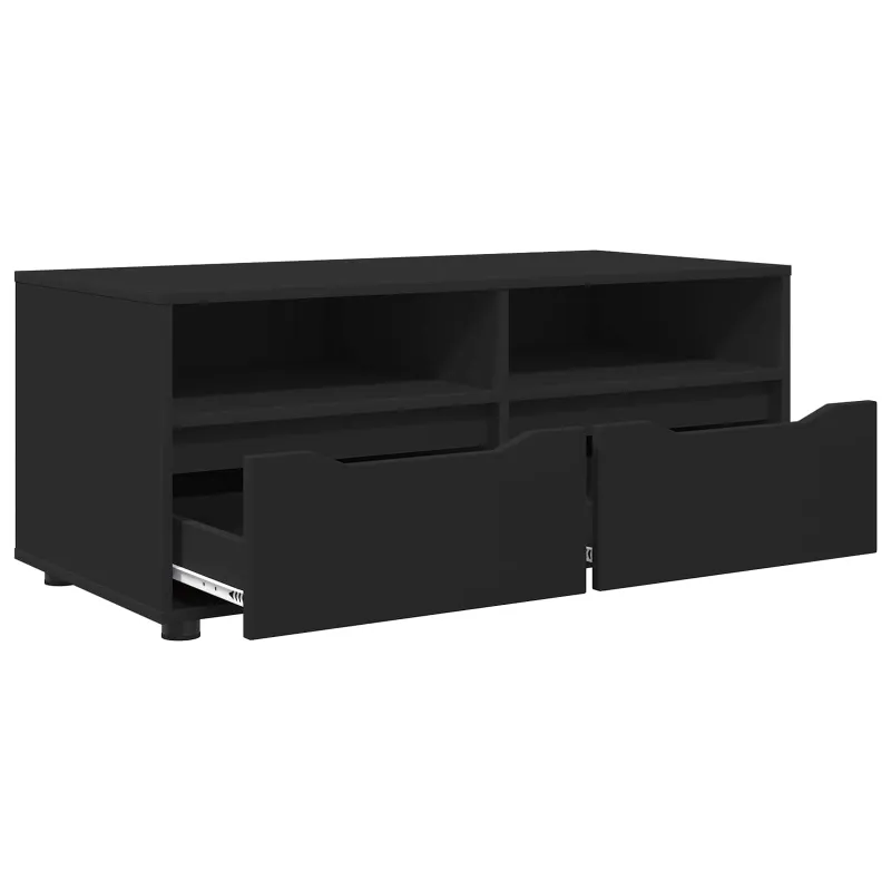 Televizoriaus spintelė Juoda 100 x 48 x 43 cm Apdirbta mediena