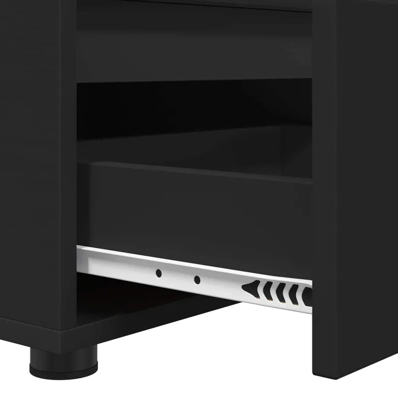 Televizoriaus spintelė Juoda 100 x 48 x 43 cm Apdirbta mediena