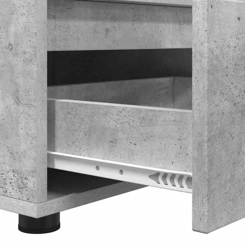Televizoriaus spintelė su stalčių Betono pilka 100 x 48 x 43 cm
