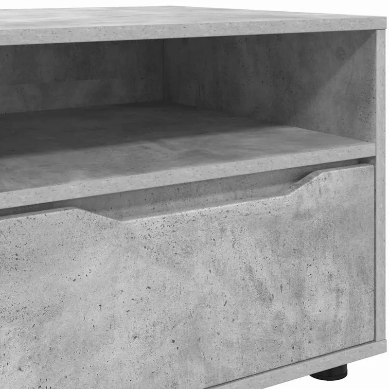 Televizoriaus spintelė su stalčių Betono pilka 100 x 48 x 43 cm