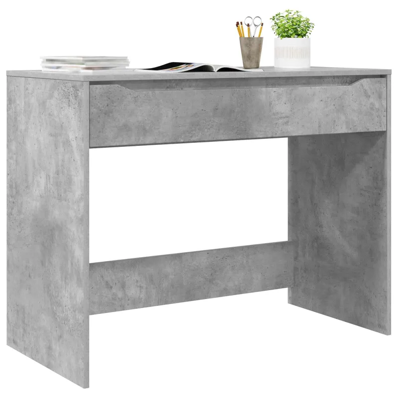 Stalas Betono Pilka 100 x 50 x 78 cm Dirbtinė mediena