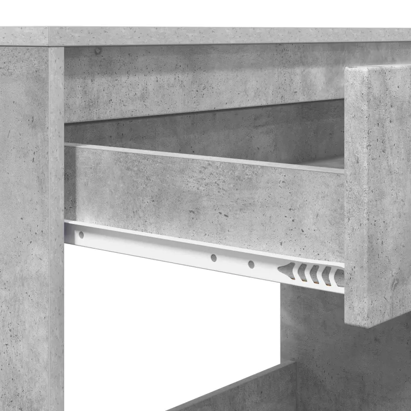 Stalas Betono Pilka 100 x 50 x 78 cm Dirbtinė mediena