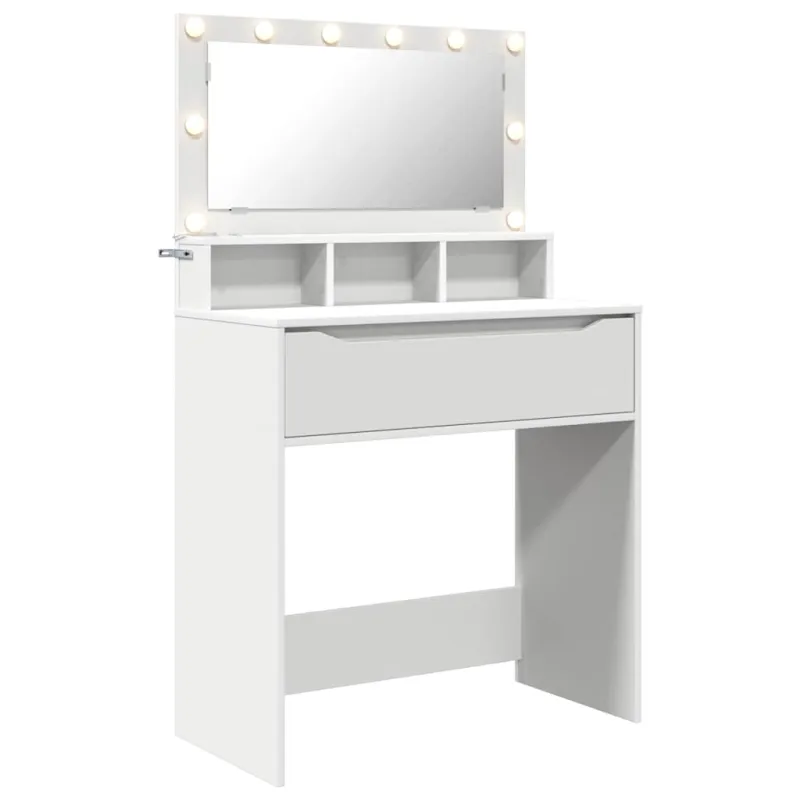 Miegamojo persirengimo stalai Balta 80 x 39,6 x 135 cm