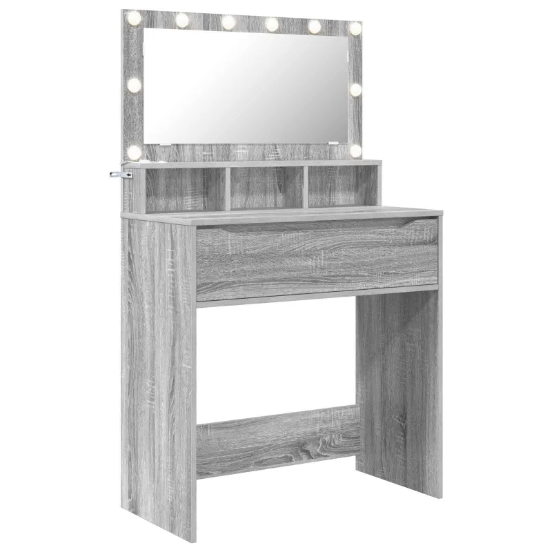 Miegamojo persirengimo stalai Pilkas Sonoma 80 x 39,6 x 135 cm