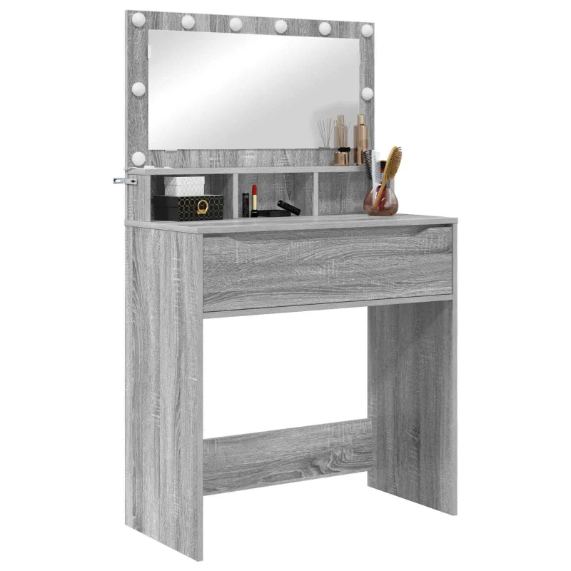 Miegamojo persirengimo stalai Pilkas Sonoma 80 x 39,6 x 135 cm