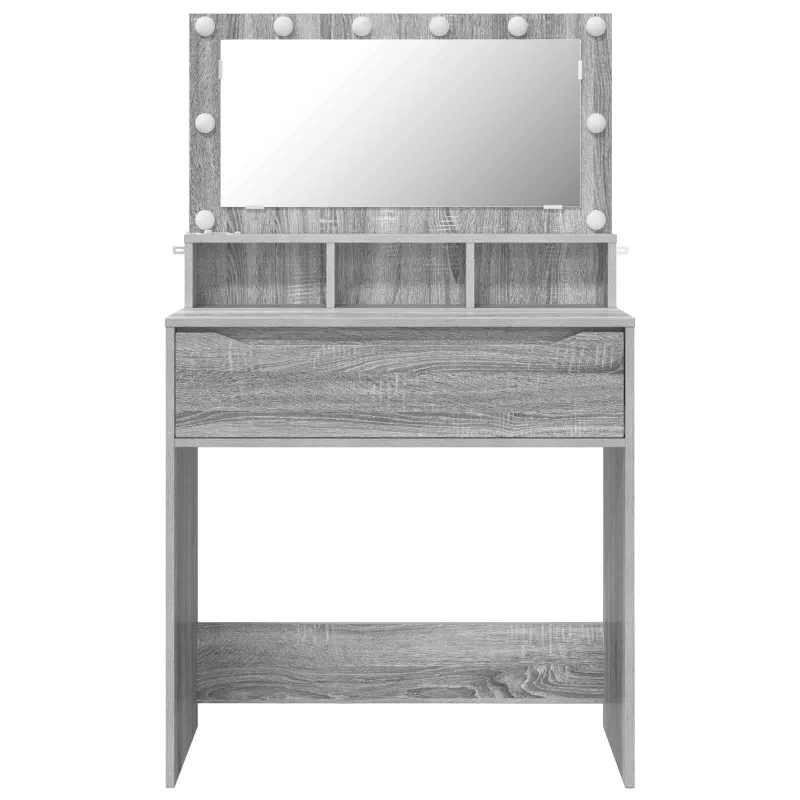 Miegamojo persirengimo stalai Pilkas Sonoma 80 x 39,6 x 135 cm