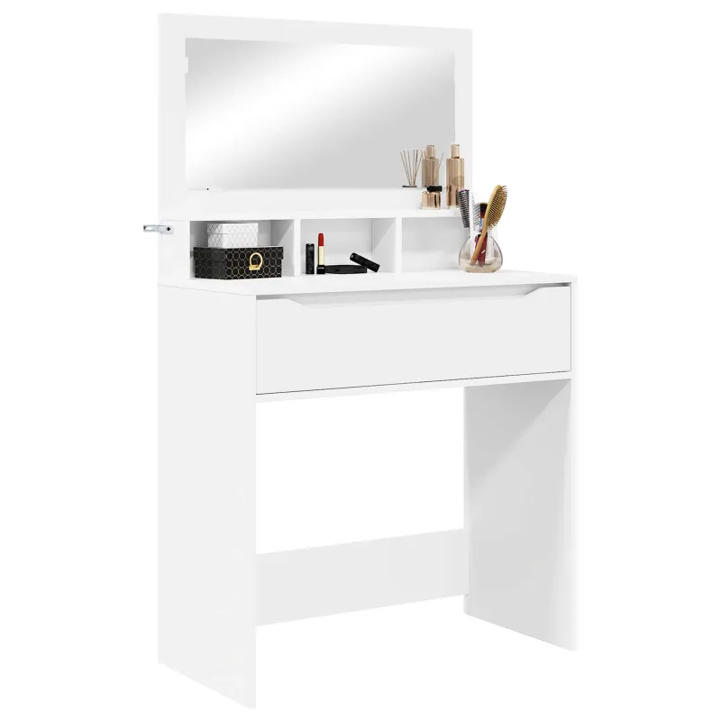 Miegamojo persirengimo stalai Balta 80 x 39,6 x 135 cm