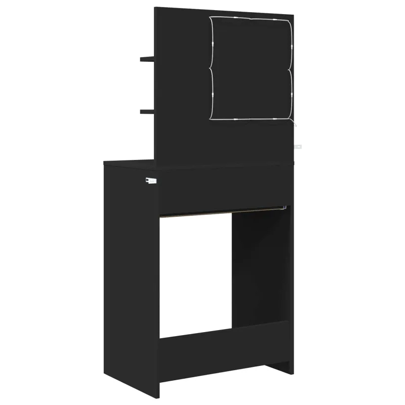 Miegamojo persirengimo stalai Juoda 80 x 39,6 x 135 cm