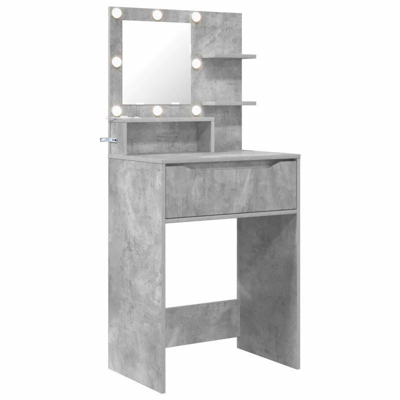 Miegamojo persirengimo stalai Betono pilka 80 x 39,6 x 135 cm