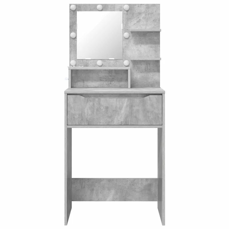 Miegamojo persirengimo stalai Betono pilka 80 x 39,6 x 135 cm