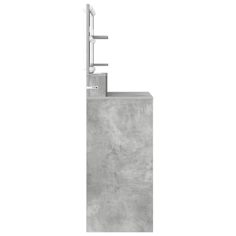 Miegamojo persirengimo stalai Betono pilka 80 x 39,6 x 135 cm