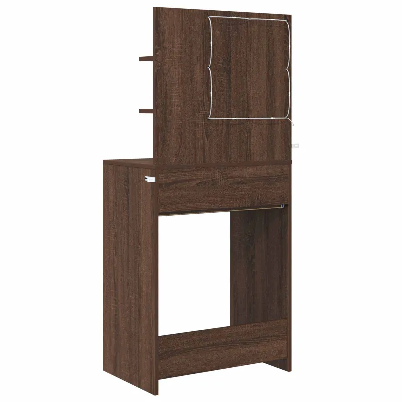Miegamojo persirengimo stalai Rudas ąžuolas 80 x 39,6 x 135 cm