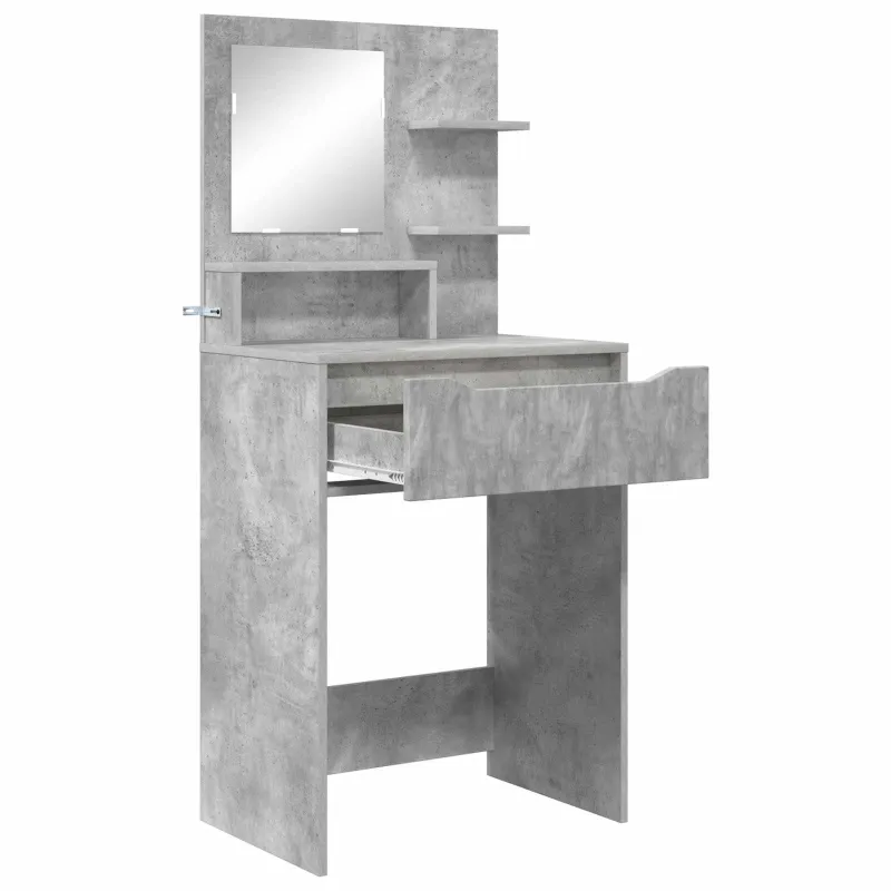 Miegamojo persirengimo stalai Betono pilka 80 x 39,6 x 135 cm