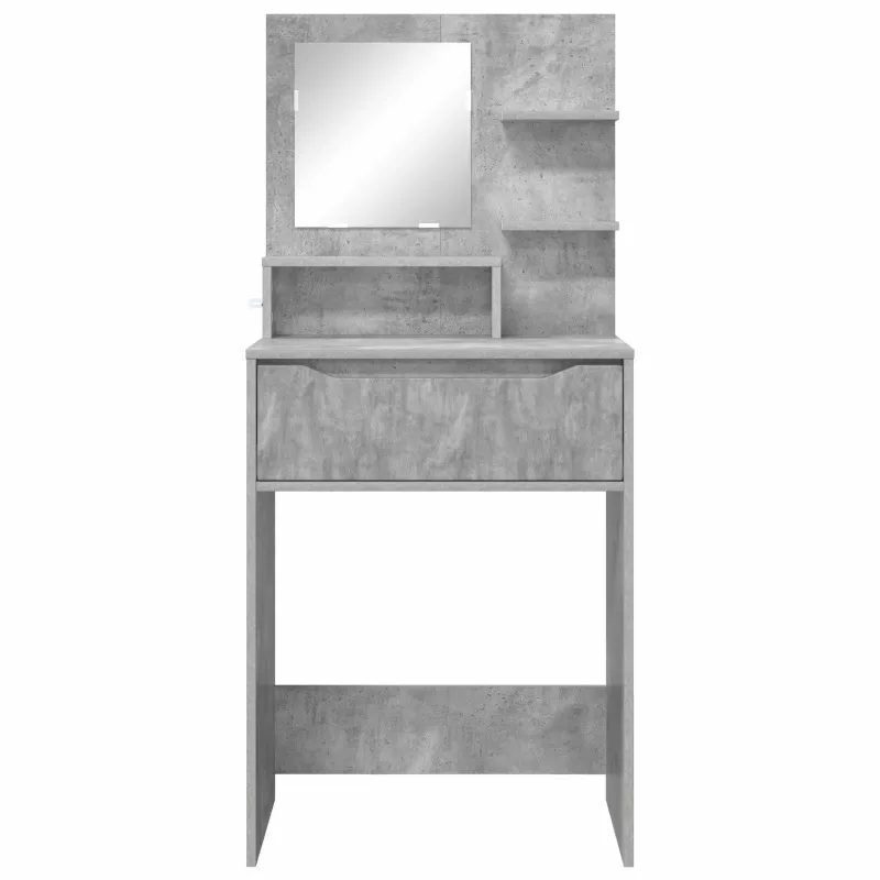 Miegamojo persirengimo stalai Betono pilka 80 x 39,6 x 135 cm