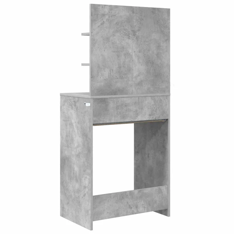 Miegamojo persirengimo stalai Betono pilka 80 x 39,6 x 135 cm