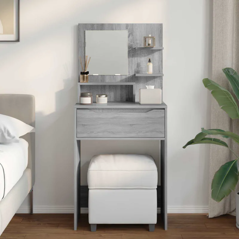 Miegamojo persirengimo stalai Pilkas Sonoma 80 x 39,6 x 135 cm