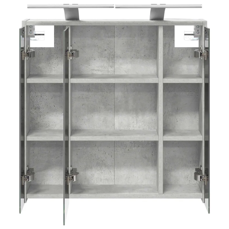 Vonios veidrodžio spinta Betono pilka 63,5 x 16 x 62,5 cm