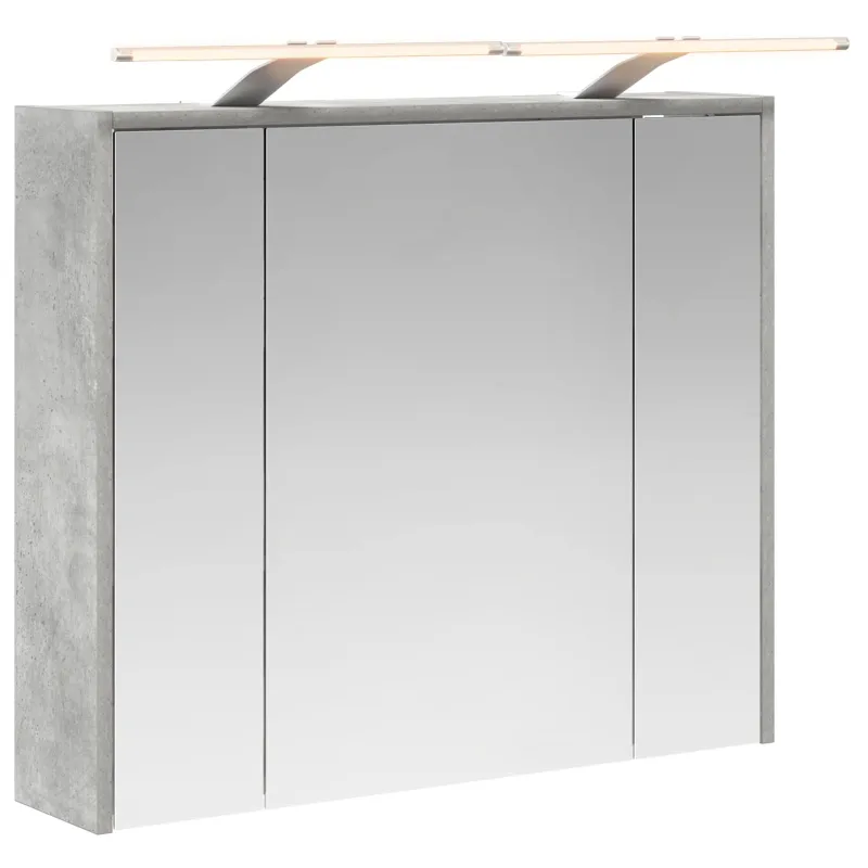Vonios veidrodžio spinta Betono pilka 73,5 x 16 x 62,5 cm