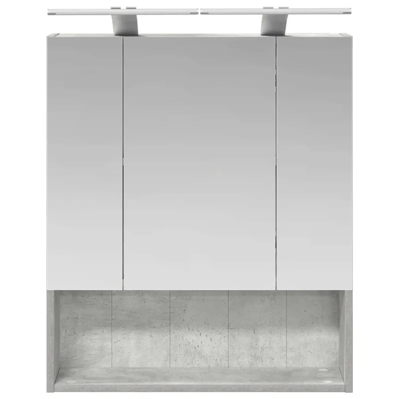 Vonios veidrodžio spinta Betono pilka 60 x 14.5 x 70 cm