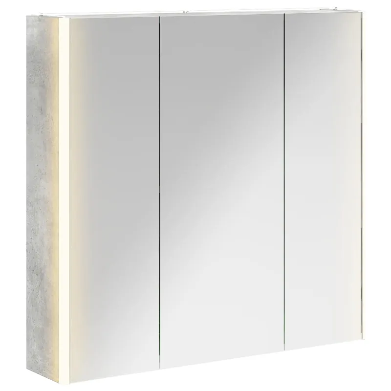 Vonios veidrodžio spinta Betono pilka 73.5 x 15.5 x 70 cm