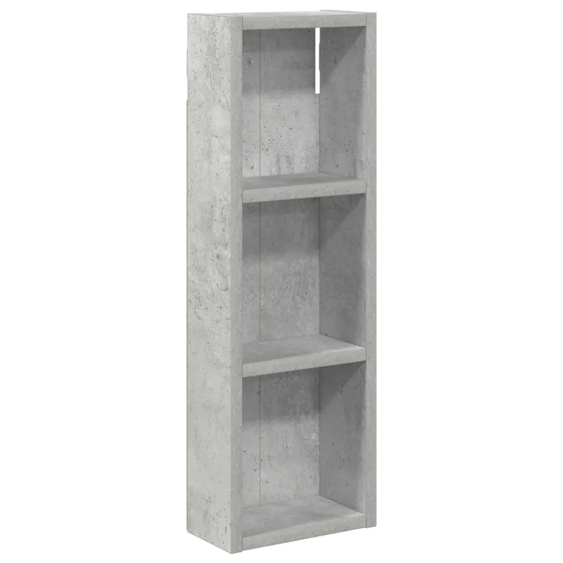 Vonios sieninė spintelė Betono Pilka 20 x 10 x 60,5 cm