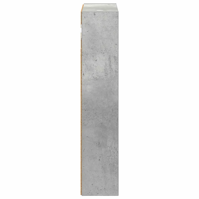Vonios sieninė spintelė su lentyna Betono Pilka 30 x 10 x 50 cm