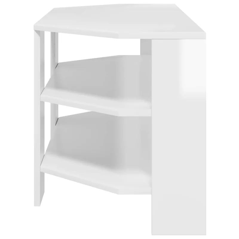 KampinėTVspintelė Aukšto blizgesio balta 102x40,5x45cm
